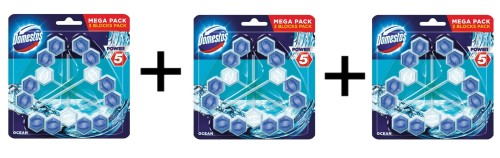Domestos Power 5+ Zestaw Ocean Kostka WC 3x(3x53g) - 1318047