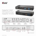 Club3D CSV-7210 DISPLAYPORT /HDMI KVM SWITCH FOR DUAL DISPLAYPORT 4K60HZ - 1065551