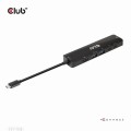Club3D CSV-1596 USB GEN1 TYPE-C, 6-IN-1 HUB WITH HDMI™8K30HZ, 2XUSB TYPE-A,RJ45 AND 2XUSB TYPE-C, DATA AND PD CHARGING 100 WATT - 1065385
