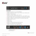 Club3D CSV-1382 HDMI KVM SWITCH FOR DUAL HDMI 4K60HZ - 1065571