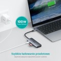 CHOETECH HUB USB-C 7W1 3XUSB 3.0 5GBPS 1 X HDMI 4K@30HZ HUB-M19 - 1065407
