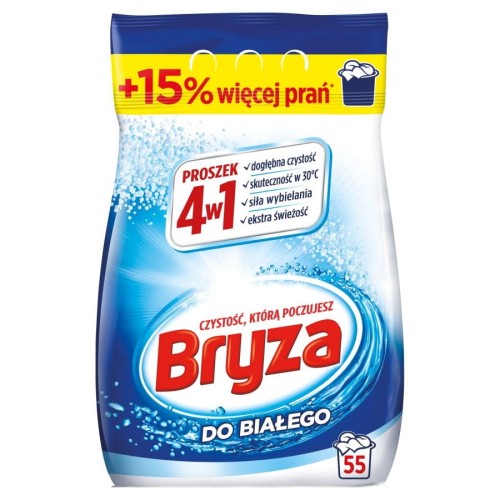 BRYZA 4w1 proszek Biały 3,575kg / 55 prań (WYPRZEDAŻ) - 1516680