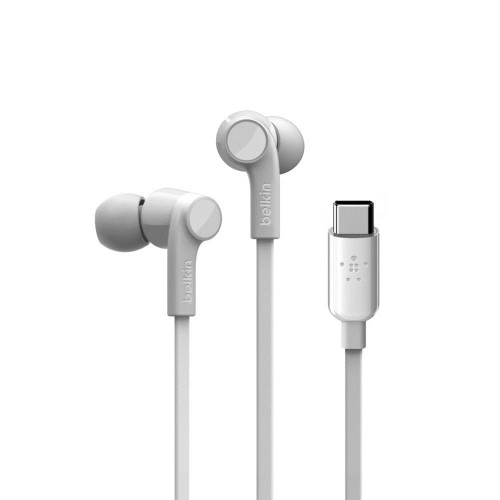 BELKIN SŁUCHAWKI PRZEWODOWE USB-C DOUSZNE BIAŁE - 1728866