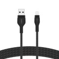 BELKIN KABEL USB USB-A - LTG SILICONE 2M CZARNY - 1729532