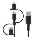BELKIN CABLE 3W1 USB-A - LTG/MICROUSB/USB-C 1M - 1741803