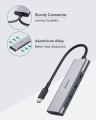 AUKEY CB-C94 HUB USB-C SLIM ALUMINIUM 4XUSB 3.0 - 1065246