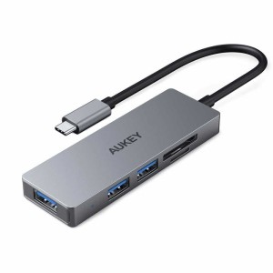 AUKEY CB-C63 HUB USB-C SLIM ALUMINIUM 3XUSB 3.0 1XMICROSD SD