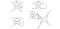 ART RAMART AR-61XL ART Uchwyt AR-61 19-37 DO TELEWIZORA LCD/LED czarny 25KG regulacja pion/poziom - 1675691