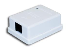 Gniazdo natynkowe A-LAN GN005 (kat. 5e; FTP; kolor biały) - 740394