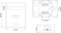 Gniazdo natynkowe A-LAN GN005 (kat. 5e; FTP; kolor biały) - 740395