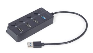 GEMBIRD HUB USB 4-PORTOWY (1 X USB 3.1 + 3 X USB 2.0)