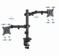 GEMBIRD BIURKOWE REGULOWANE RAMIĘ/UCHWYT NA 2 MONITORY 17-32, VESA 100X100MM, DO 9 KG - 1735976