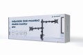 GEMBIRD BIURKOWE REGULOWANE RAMIĘ/UCHWYT NA 2 MONITORY 17-32, VESA 100X100MM, DO 9 KG - 1735979