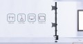 GEMBIRD BIURKOWE REGULOWANE RAMIĘ/UCHWYT NA 2 MONITORY 17-32, VESA 100X100MM, DO 9 KG - 1735967