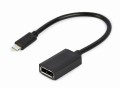 GEMBIRD ADAPTER NA KABLU USB TYP-C DO DISPLAYPORT 4K, 15CM, CZARNY - 1435357