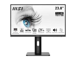 MSI Pro MP243P 23.8inch IPS 75Hz 4ms HDMI DP Tilt Height 2 Speaker 2y Warranty Black