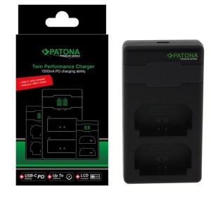 Ładowarka Patona Premium Twin Performance PD do Sony NP-FZ100 z kablem USB-C
