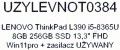 LENOVO ThinkPad L390 i5-8365U 8GB 256GB SSD 13,3" FHD Win11pro + zasilacz UŻYWANY - 1783070
