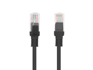LANBERG PATCHCORD UTP KAT.5E 50M CZARNY PCU5-10CC-5000-BK