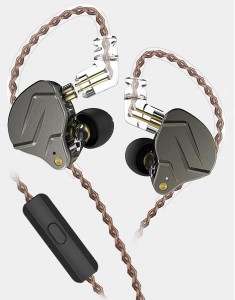 KZ ACOUSTICS SŁUCHAWKI DOKANAŁOWE SZARE Z MIKROFONEM ZSN PRO GREY