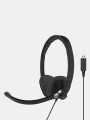 Koss CS300 USB Communication Headsets, On-Ear, Wired, Microphone, Black - 1785803