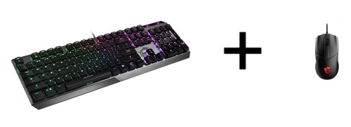 Klawiatura MSI VIGOR GK50 LP US RED/WHITE + Mysz MSI CLUTCH GM41 LIGHTWEIGHT V2 - 1331462