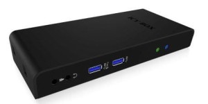 Icy Box Multi Stacja Dokująca dla Notebooks i PCs, 2x USB 3.0, HDMI, Czarna