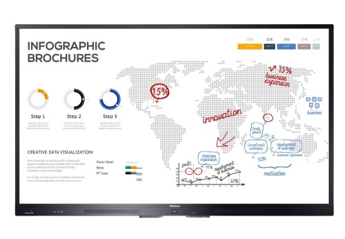 Hisense Interactive Digital Board – Tablica interaktywna LCD  UHD/IR HN75WR80U - 1432851