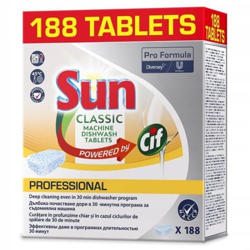 Sun Professional Classic M.DW Tabs Kapsułki i tabletki do zmywarki 188szt - 1494989