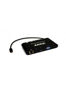 Stacja dokująca PORT DESIGNS Travel Type-C 1x4K++ (USB-C; Video 4K; Gigabit Ethernet; USB 3.0; USB charge; SD card; audio)