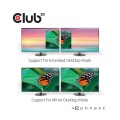 Splitter Club3D CSV-1477 USB A to DisplayPort™ 1.2  Dual Monitor 4K60Hz UHD Videosplitter - 1068503