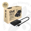 Splitter Club3D CSV-1477 USB A to DisplayPort™ 1.2  Dual Monitor 4K60Hz UHD Videosplitter - 1068506