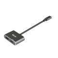 Spliter Club3D CSV-1552 (MST hub USB3.2 Gen2 Type-C(DP™ Alt-Mode) to DisplayPort™ + HDMI™ 4K60Hz M/F) - 1298167
