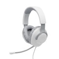 Słuchawki JBL QUANTUM 100 (białe, przewodowe, nauszne, gamingowe) - 1658380