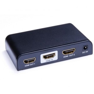 Rozdzielacz / Splitter Techly HDMI 1/2 Ultra HD, 3D, czarny