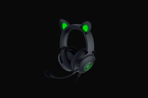 Razer Wired, Nauszne, Czarny, Zestaw słuchawkowy do gier, Kraken V2 Pro, Kitty Edition - 1765059