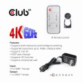 Przełącznik KVM Club3D CSV-1370 (4 ports HDMI switch 4096 x 2160) - 1048762