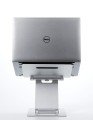 POUT Eyes3 Lift- Aluminiowa teleskopowa podstawka pod laptopa, kolor srebrno-niebieski - 1014972