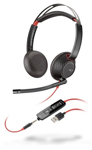 POLY ZESTAW SŁUCHAWKOWY BLACKWIRE C5220, STEREO, U - 1659376