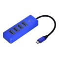 ORICO HUB USB-C 4X USB-A 3.1, NIEBIESKI - 1491920