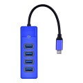 ORICO HUB USB-C 4X USB-A 3.1, NIEBIESKI - 1491921