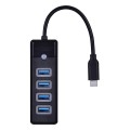ORICO HUB USB-C 4X USB-A 3.1, CZARNY - 1491939