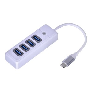 ORICO HUB USB-C 4X USB-A 3.1, BIAŁY