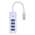 ORICO HUB USB-C 4X USB-A 3.1, BIAŁY - 1481430