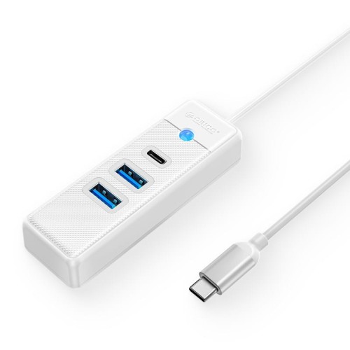 ORICO HUB USB-C 2X USB-A 3.1 + USB-C, BIAŁY - 1491971