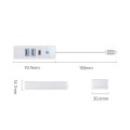 ORICO HUB USB-C 2X USB-A 3.1 + USB-C, BIAŁY - 1491972