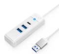 ORICO HUB USB-A 2X USB-A 3.1 + USB-C, BIAŁY - 1744061