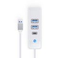 ORICO HUB USB-A 2X USB-A 3.1 + USB-C, BIAŁY - 1744062