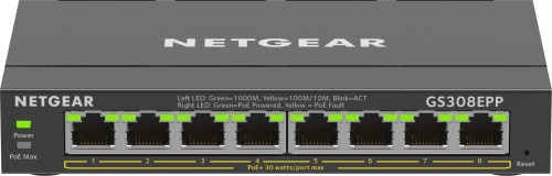 Netgear 8PT GE PLUS SWCH W/ HI-PWR POE+ - 1330362