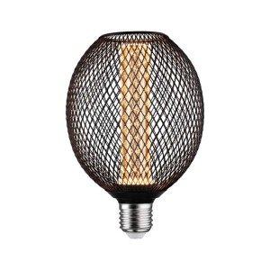 Źródło światła LED METALLIC GLOW GLOB czarny Spiral E27 4,2W 200lm 1800K 230V